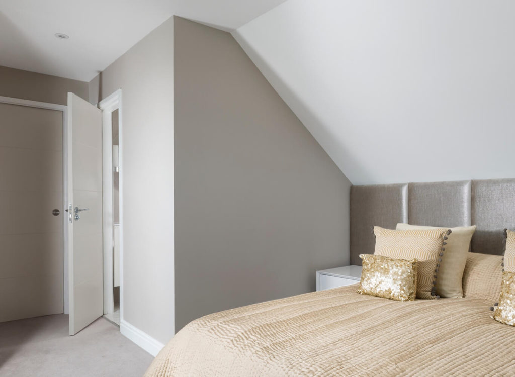 A LOFT CONVERSION WITH BEDROOM AND BATHROOM SPACE